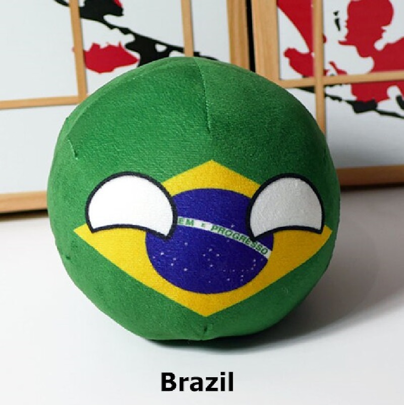 Foto 3 pulgar | Peluche Countryball Brasilbolita 20 Cm