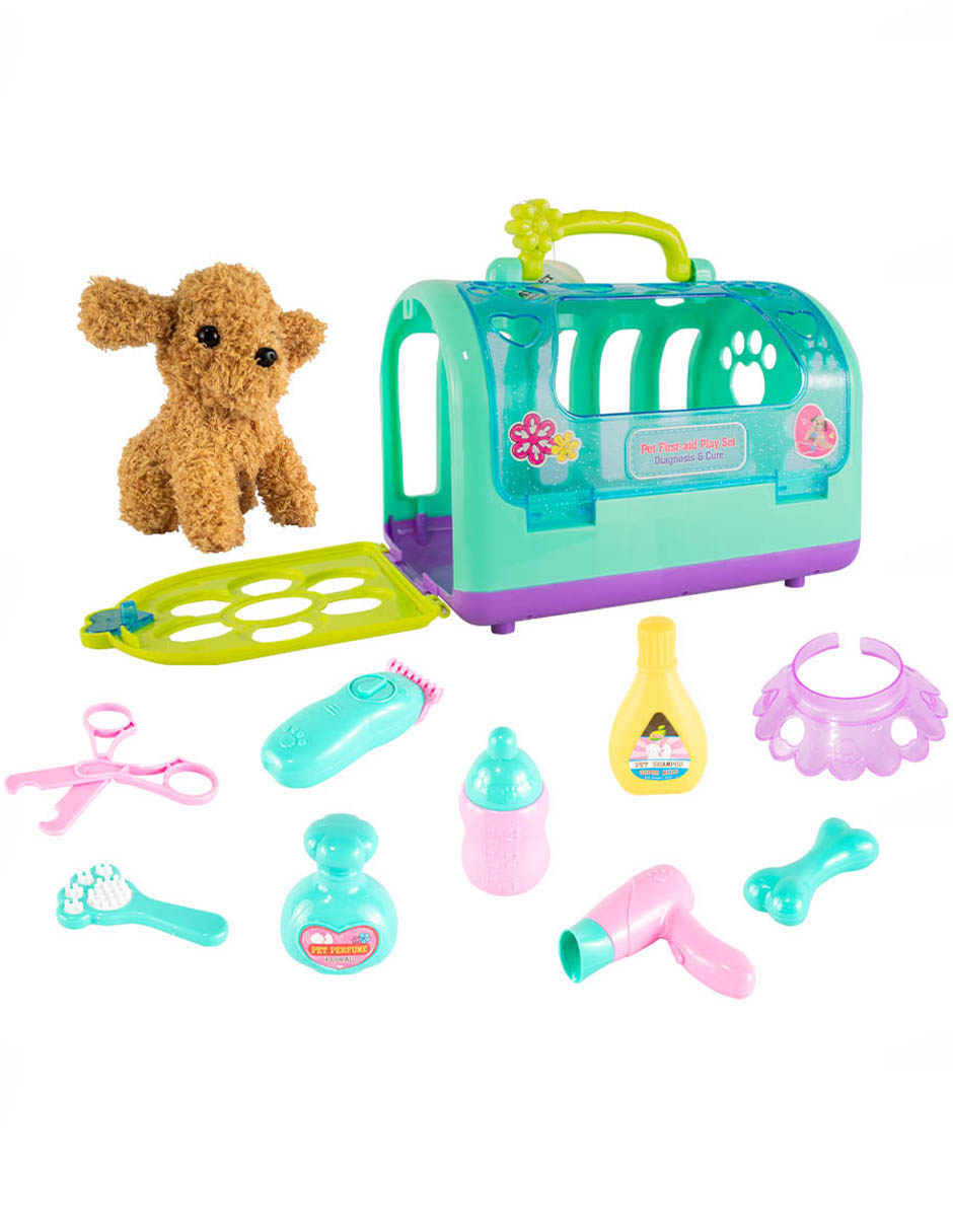 Foto 3 pulgar | Set de Estética con Perrito de Peluche Sweet Rocket con Varios Movimientos y Accesorios de Cuidado