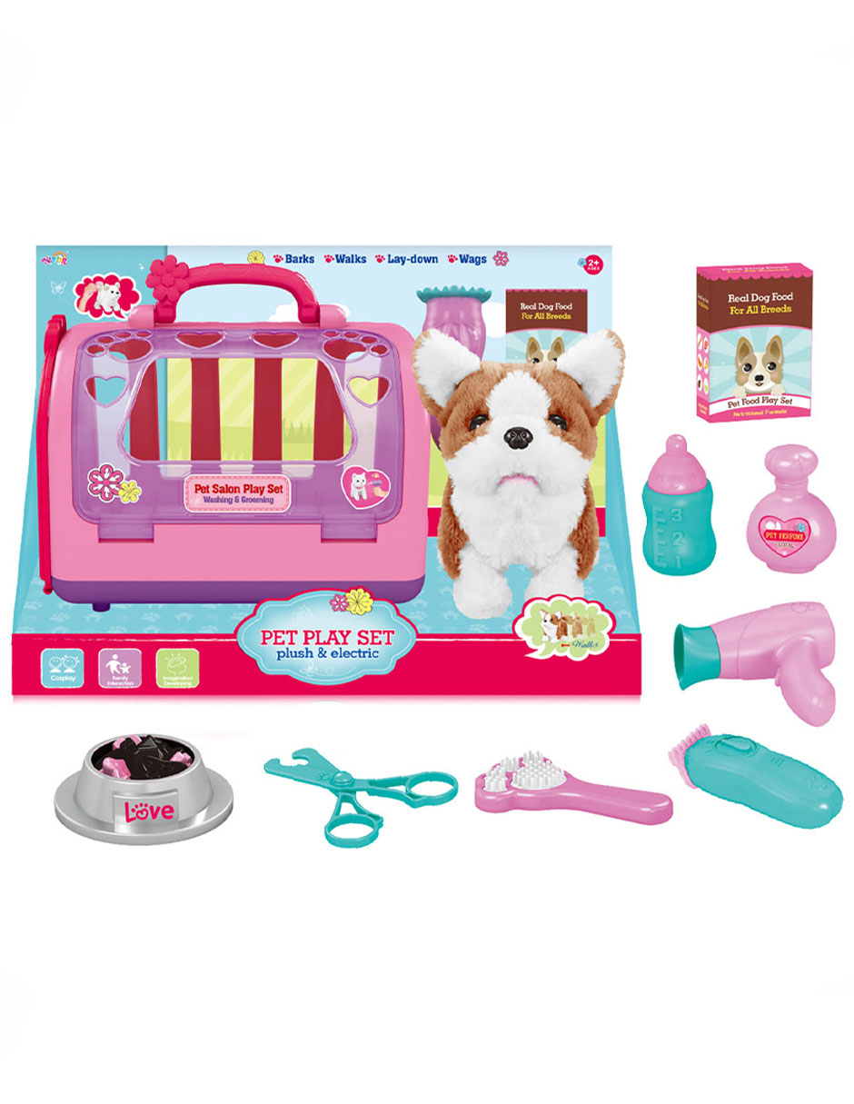 Foto 1 | Set de Estética con Perrito de Peluche Sweet Rocket con Varios Movimientos y Accesorios de Cuidado