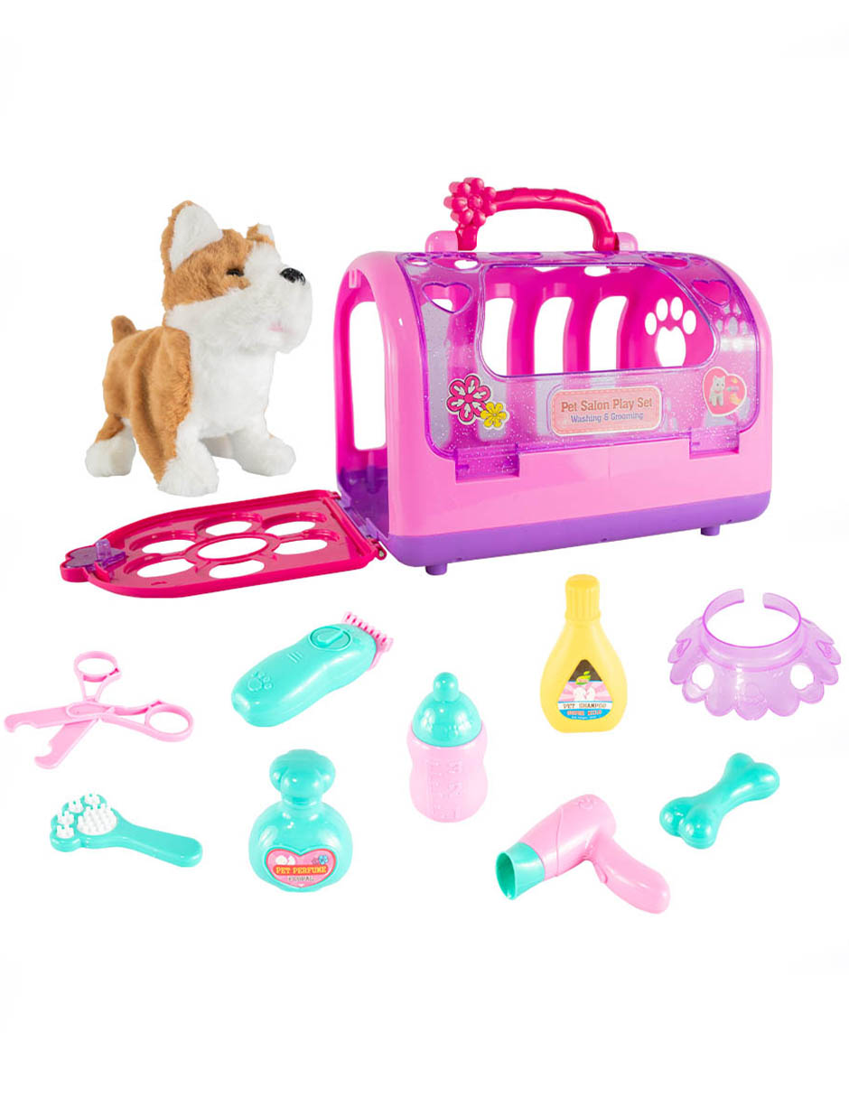 Foto 3 pulgar | Set de Estética con Perrito de Peluche Sweet Rocket con Varios Movimientos y Accesorios de Cuidado