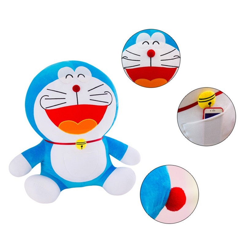 Foto 3 pulgar | Peluche Doraemon El Gato Cosmico 25cm