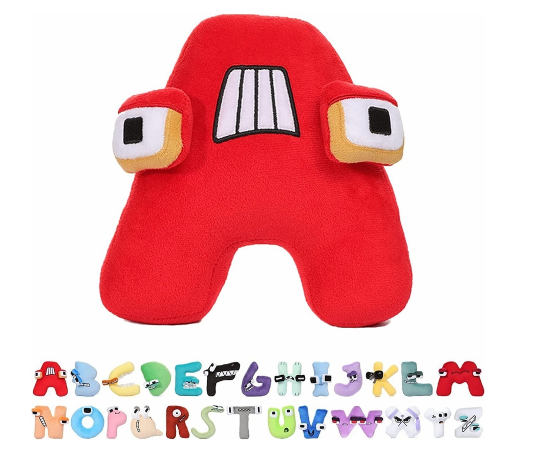 Alfabeto de Peluche color Rojo para Niños