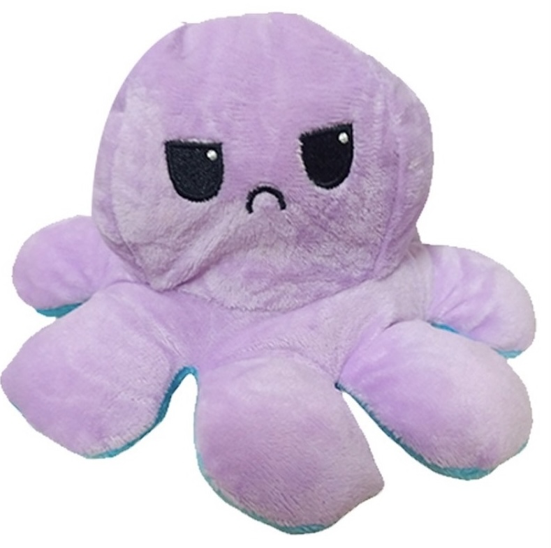 Pulpo de Peluche Reversible Funbu color Morado