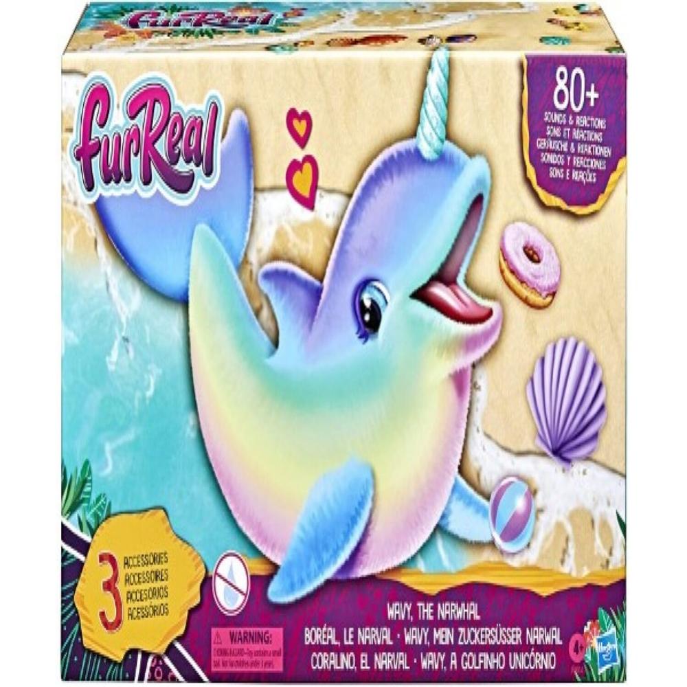 Foto 3 | Peluche Interactivo Hasbro F2604 color Púrpura Fur Real Friends: Coralino El Narval
