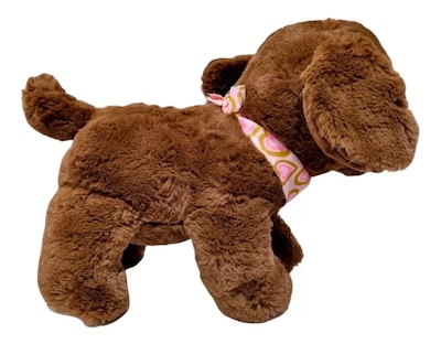 Foto 3 | Perro de Peluche Paluchería color Marrón Perrito Amoroso con Bandana Corazones 30 CM