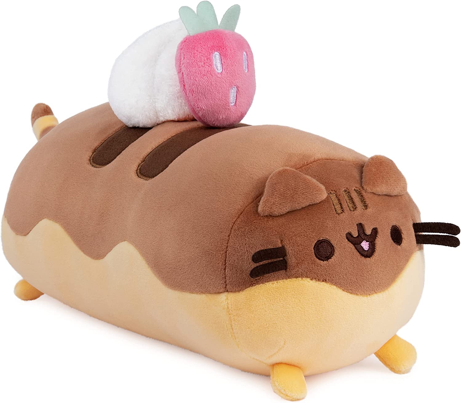 Gato de Peluche Gund Eclair Squisheen color Café