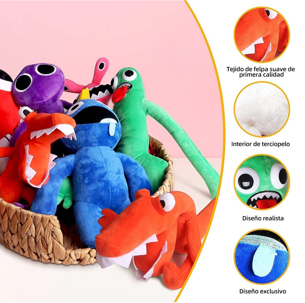 Foto 4 pulgar | Juguetes de Peluche FUNBU Muñecas Roblox Rainbow Friends 30 cm 6 Piezas