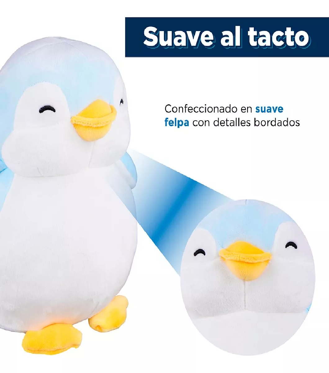 Foto 4 pulgar | Peluche BELUG Pingüino Azul