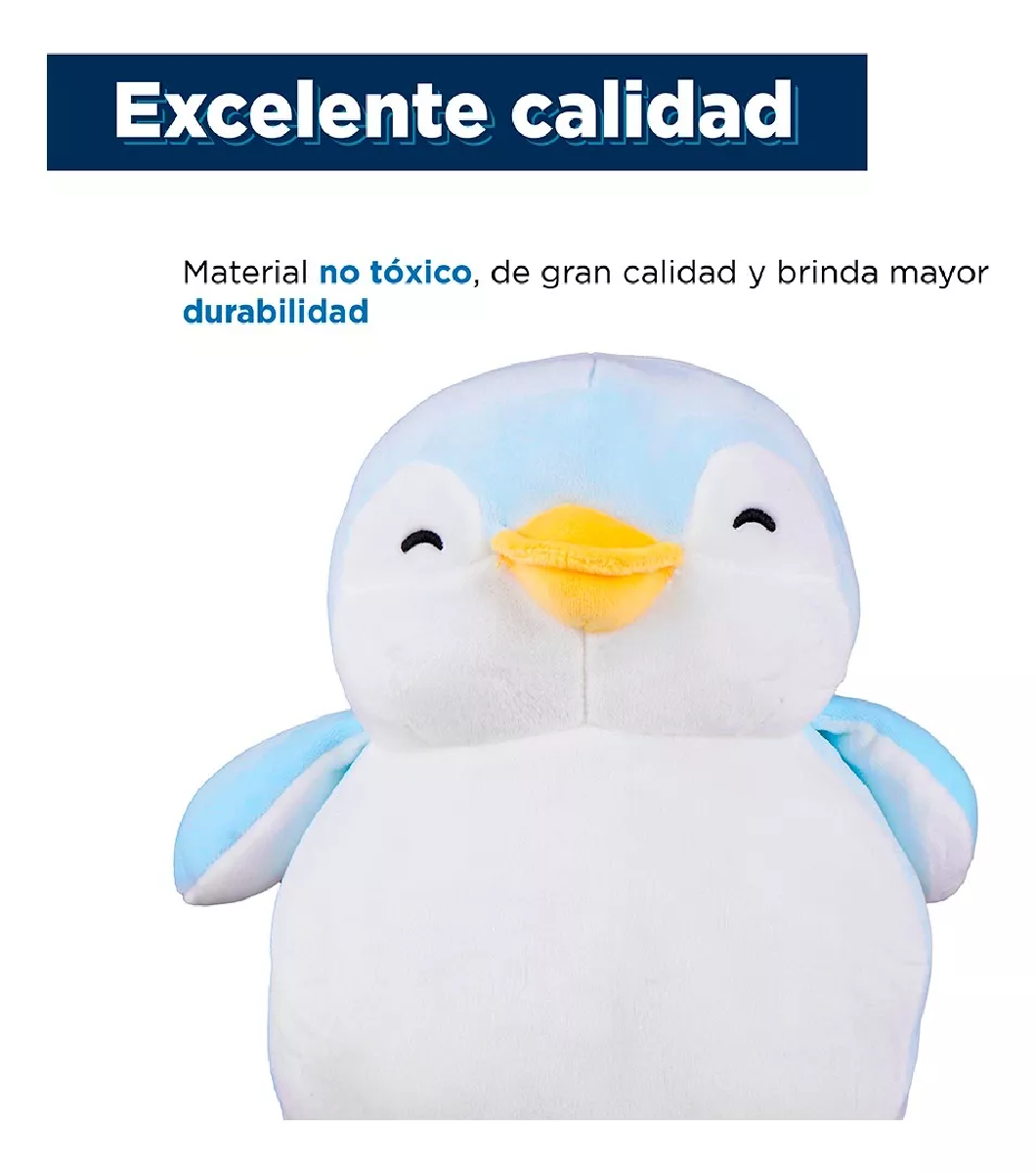Foto 5 pulgar | Peluche BELUG Pingüino Azul