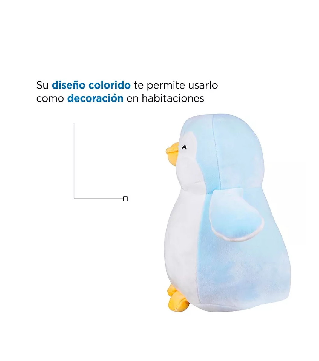 Foto 6 pulgar | Peluche BELUG Pingüino Azul