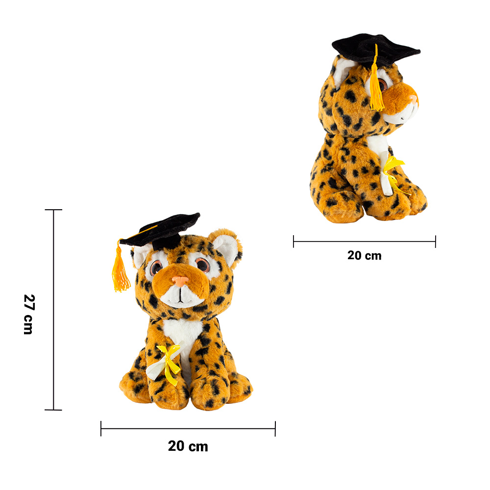 Foto 3 pulgar | Peluche de Leopardo para Graduación de Tela Hipoalergénica Importadora La Merced