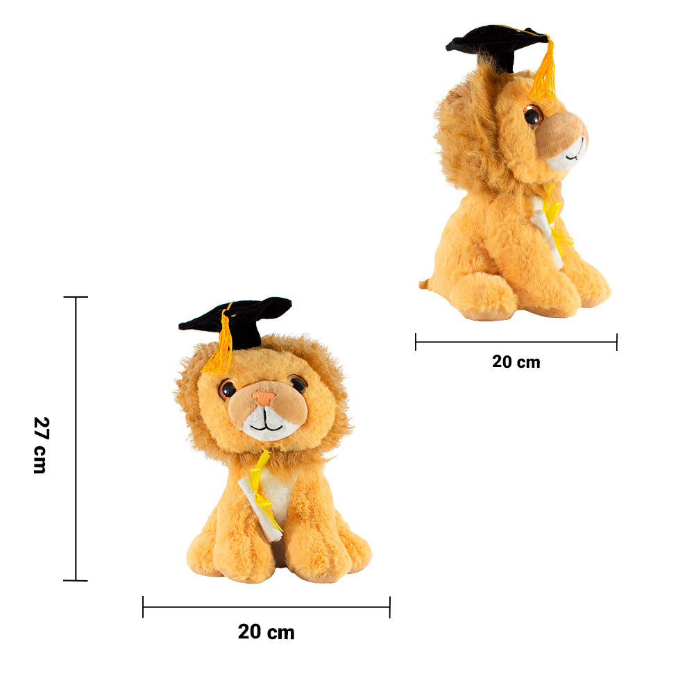 Foto 2 | Peluche de León para Graduación de Tela Hipoalergénica Importadora La Merced