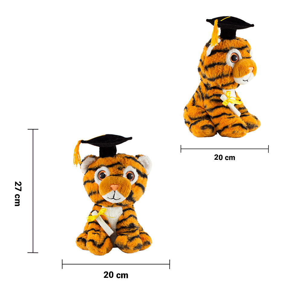 Foto 3 pulgar | Peluche de Tigre para Graduación de Tela Hipoalergénica Importadora La Merced