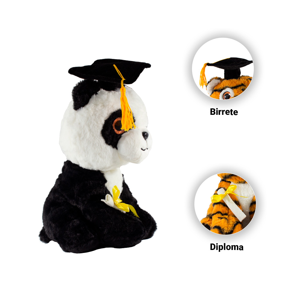 Foto 4 pulgar | Peluche de Panda para Graduación de Tela Hipoalergénica Importadora La Merced