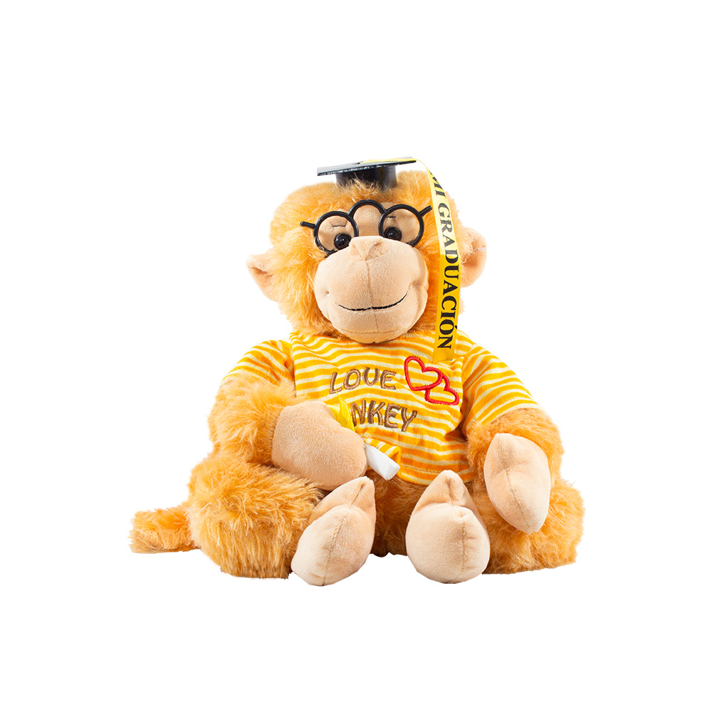Peluche Changuito Importadora la Merced color Anaranjado