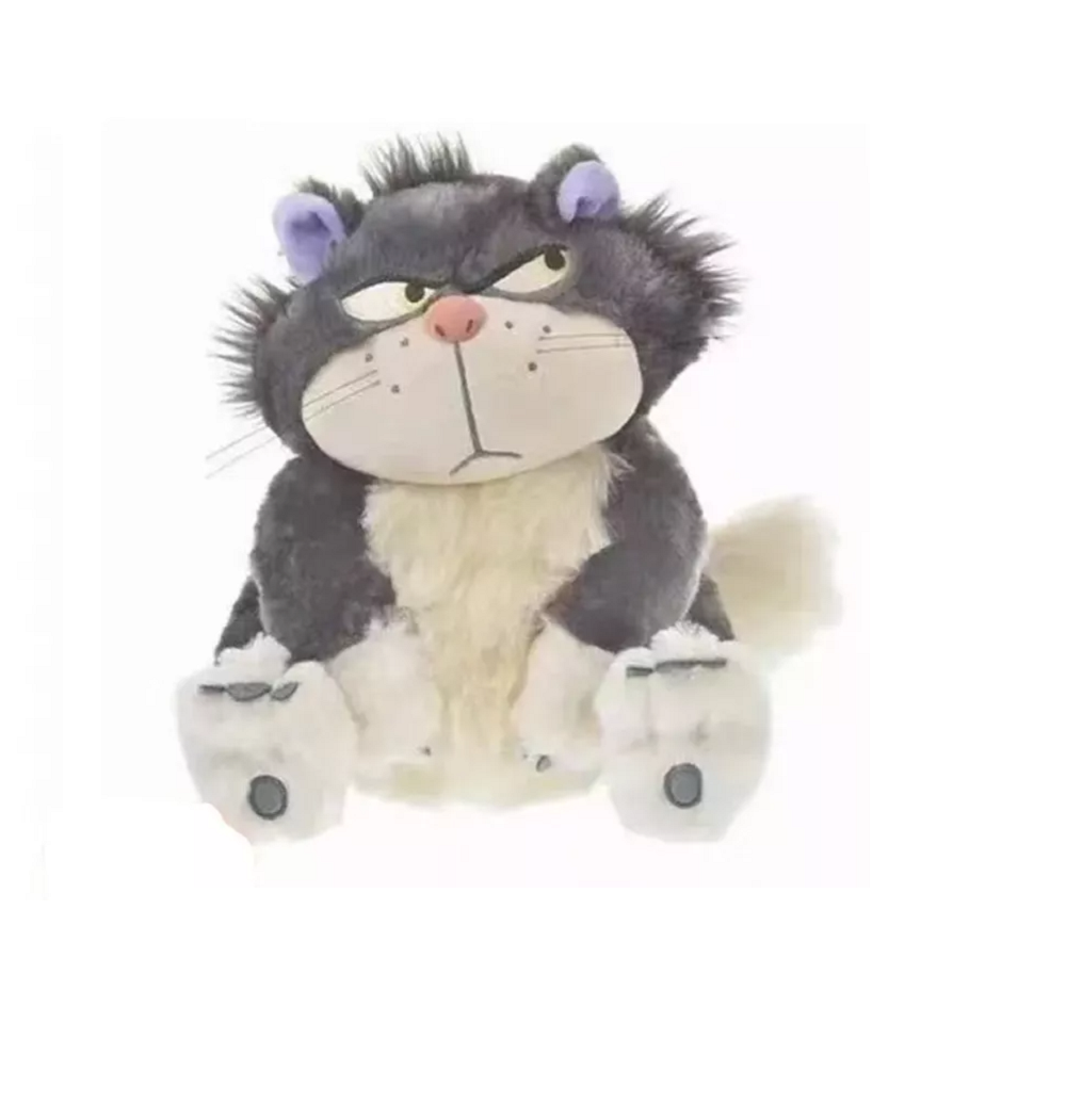 Peluche Gato Lucifer  Belug color Gris