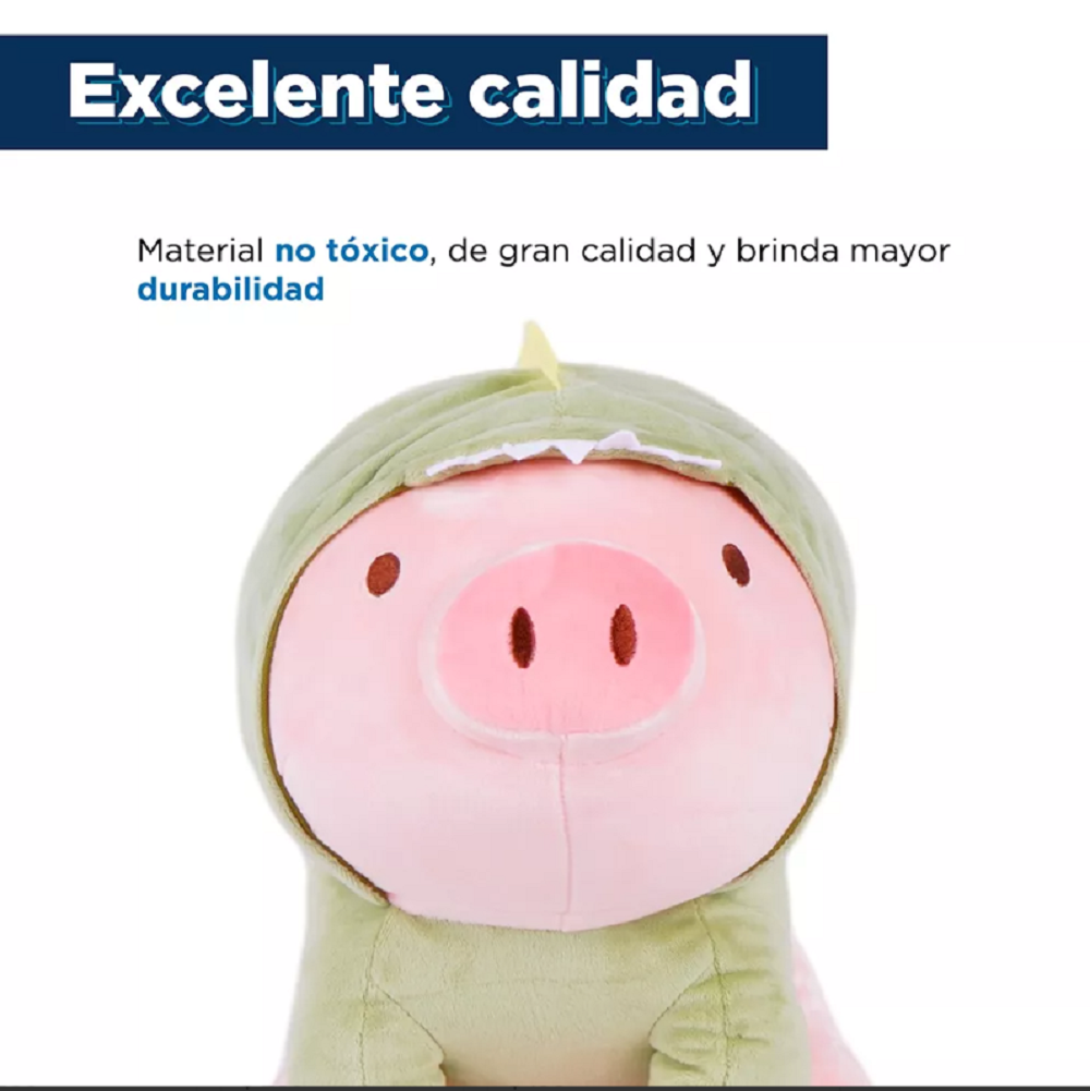 Foto 4 pulgar | Peluche Belug de Cerdito color Rosa