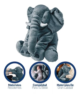 Foto 3 | Peluche Belug de Elefante color Gris