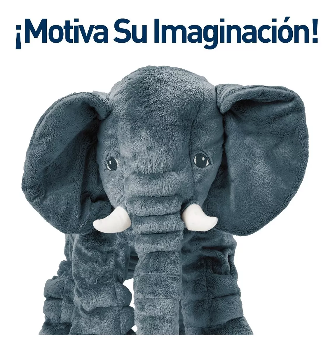 Foto 5 pulgar | Peluche Belug de Elefante color Gris