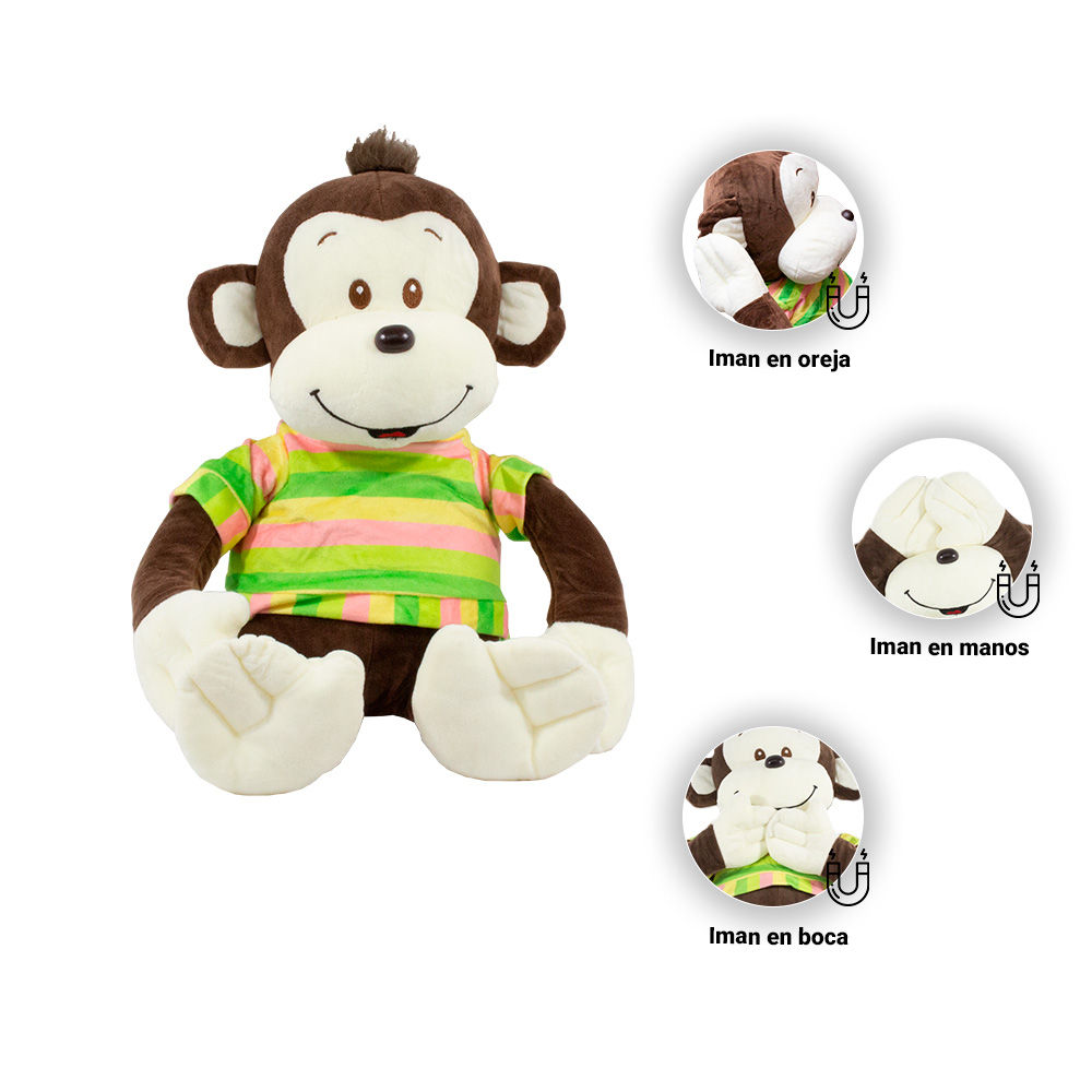 Foto 4 pulgar | Chango de Peluche con Imanes Changuito Mono 50cm Importadora La Merced