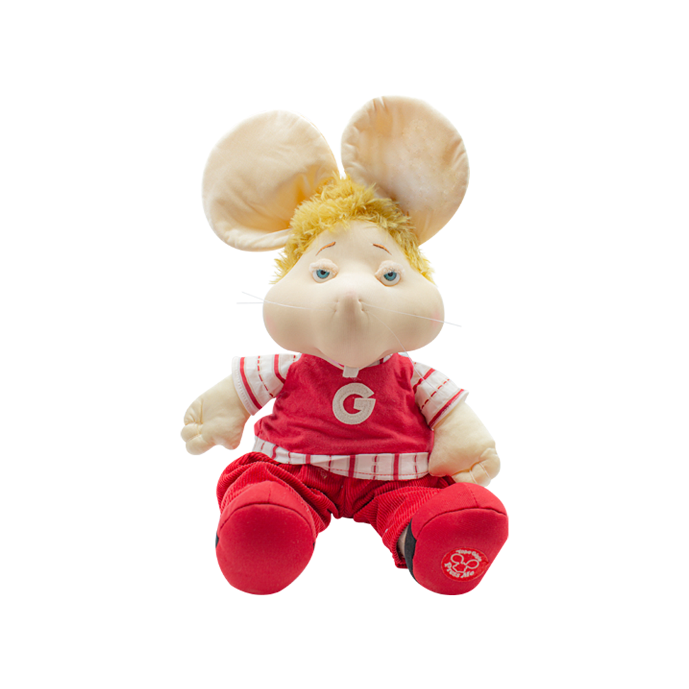 Foto 2 pulgar | Topo Gigio Chico Musical con Canción El Verano Traje color Rojo de Tela Ultra Suave Hipoalergénico
