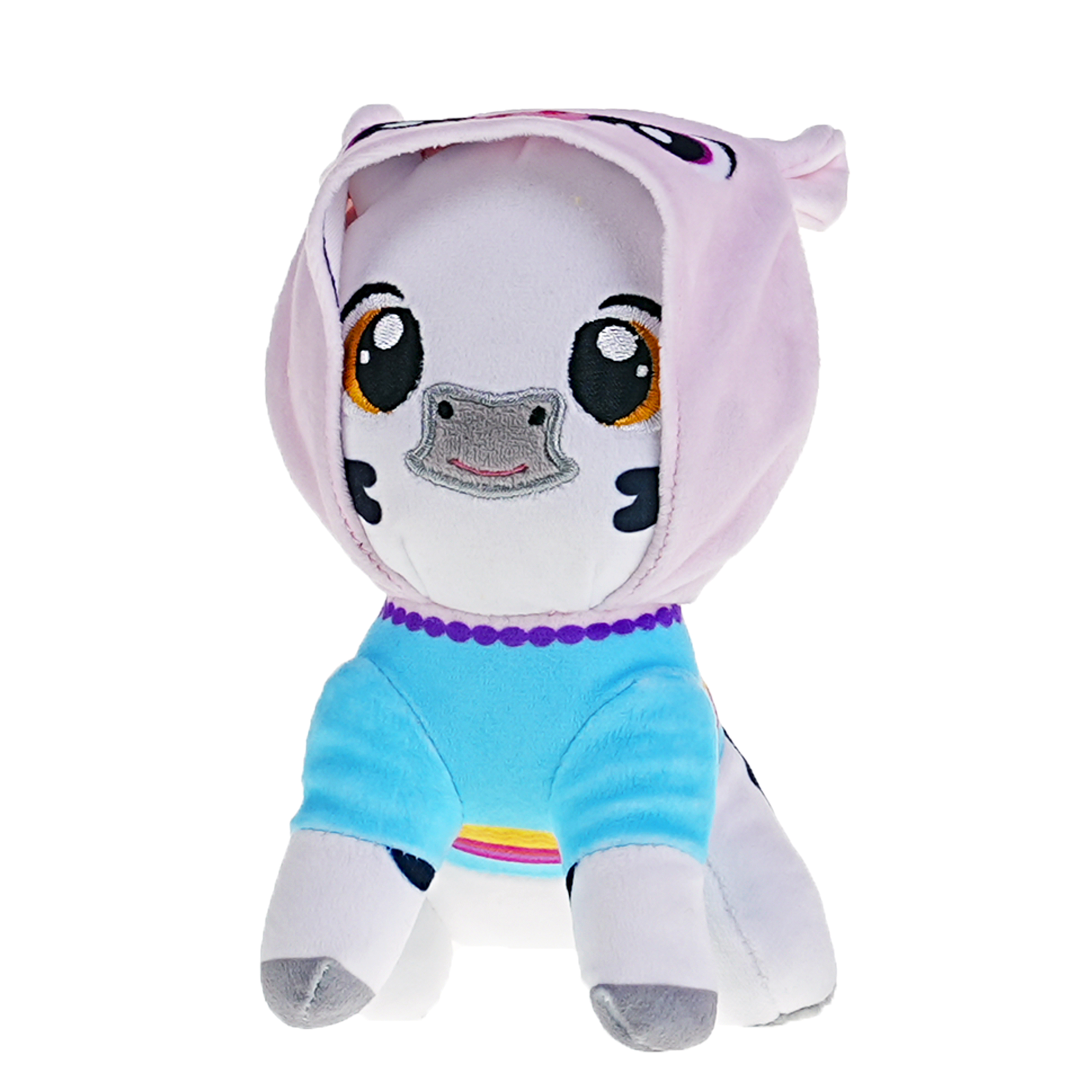 Peluche Musical Vaca Lola La Granja de Zenón con Capucha Disfraz Doña Pancha