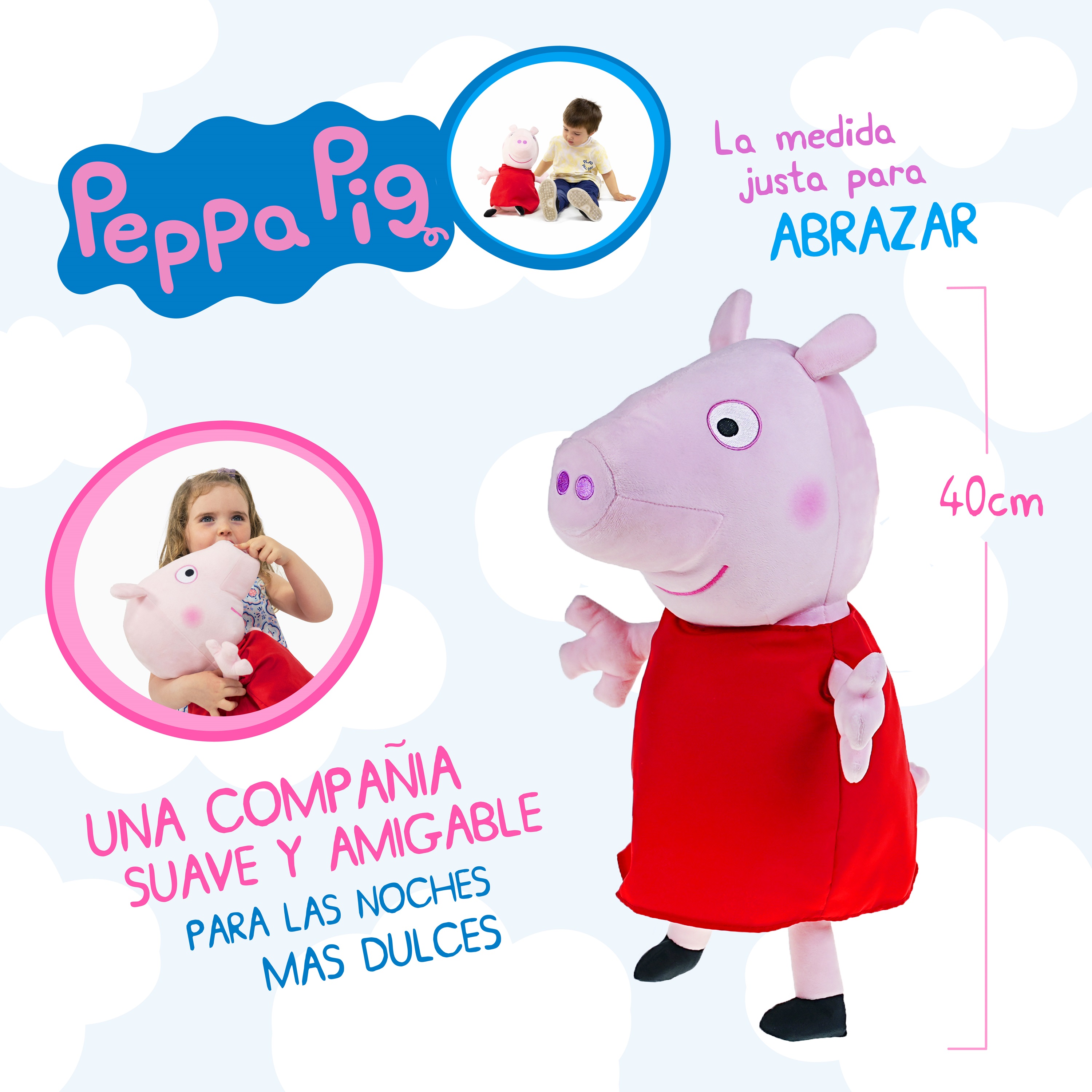 Foto 4 pulgar | Peluche de Peppa Pig de 40 cm