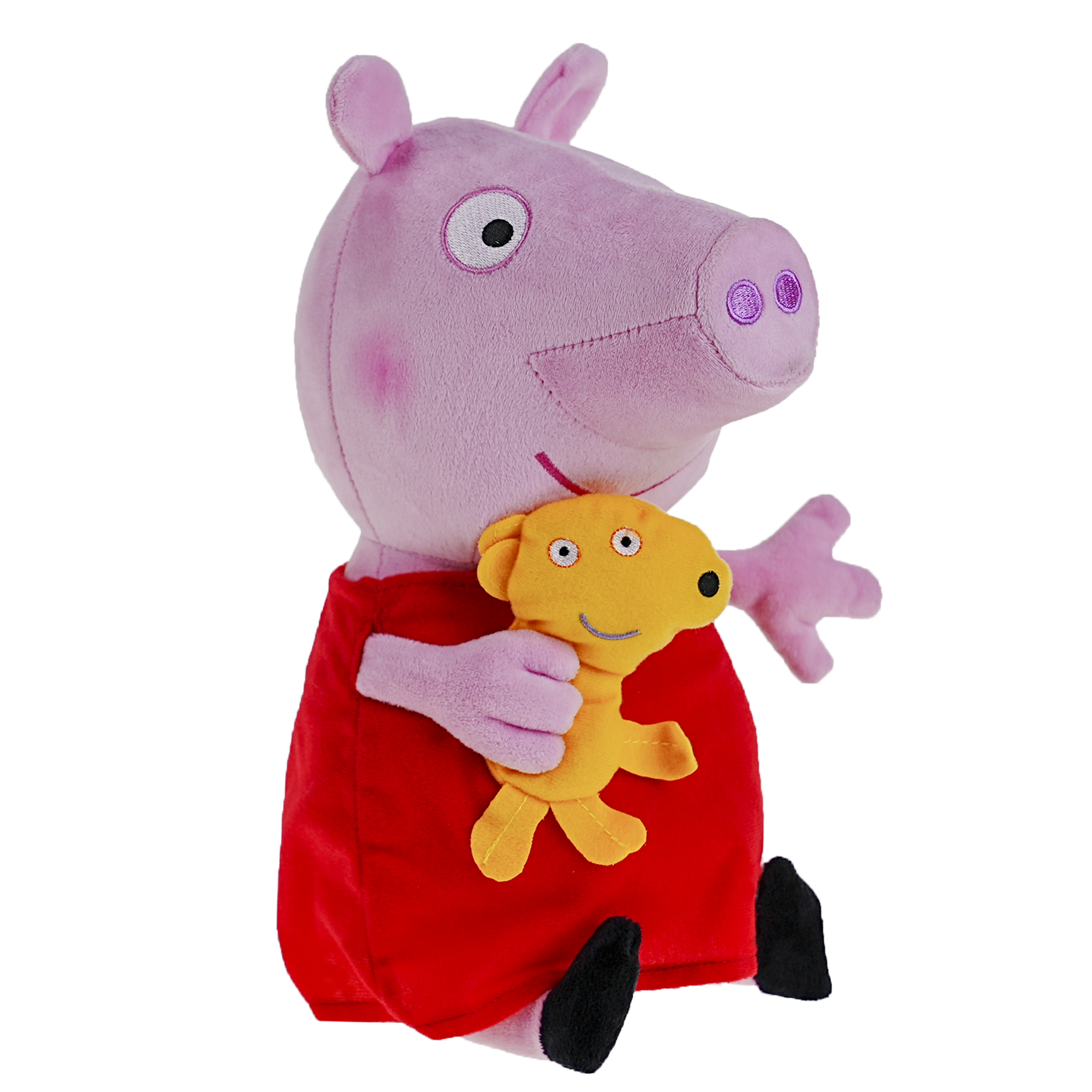 Peluche Peppa Pig 30 cm con Sonidos Peppa y su Mascota