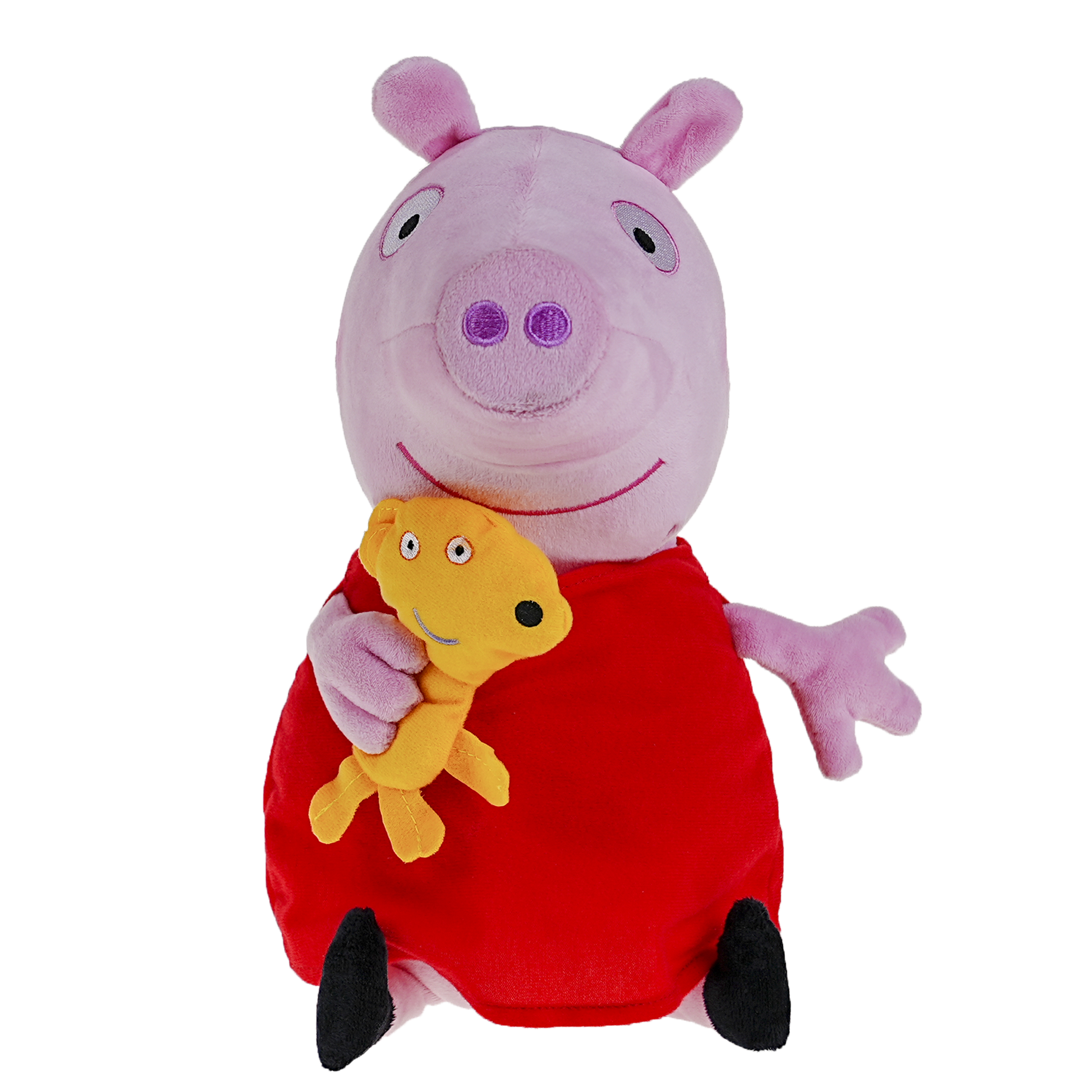Foto 3 pulgar | Peluche Peppa Pig 30 cm con Sonidos Peppa y su Mascota