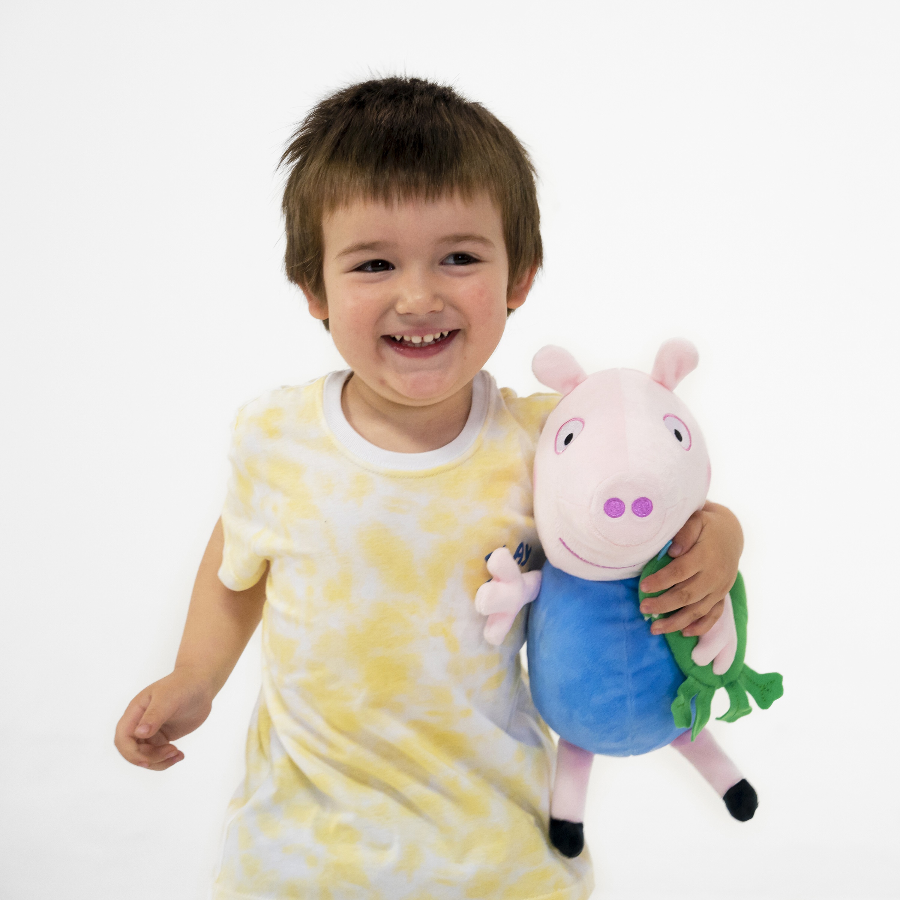Foto 4 pulgar | Peluche Peppa Pig George 30 cm con Sonidos y su Mascota