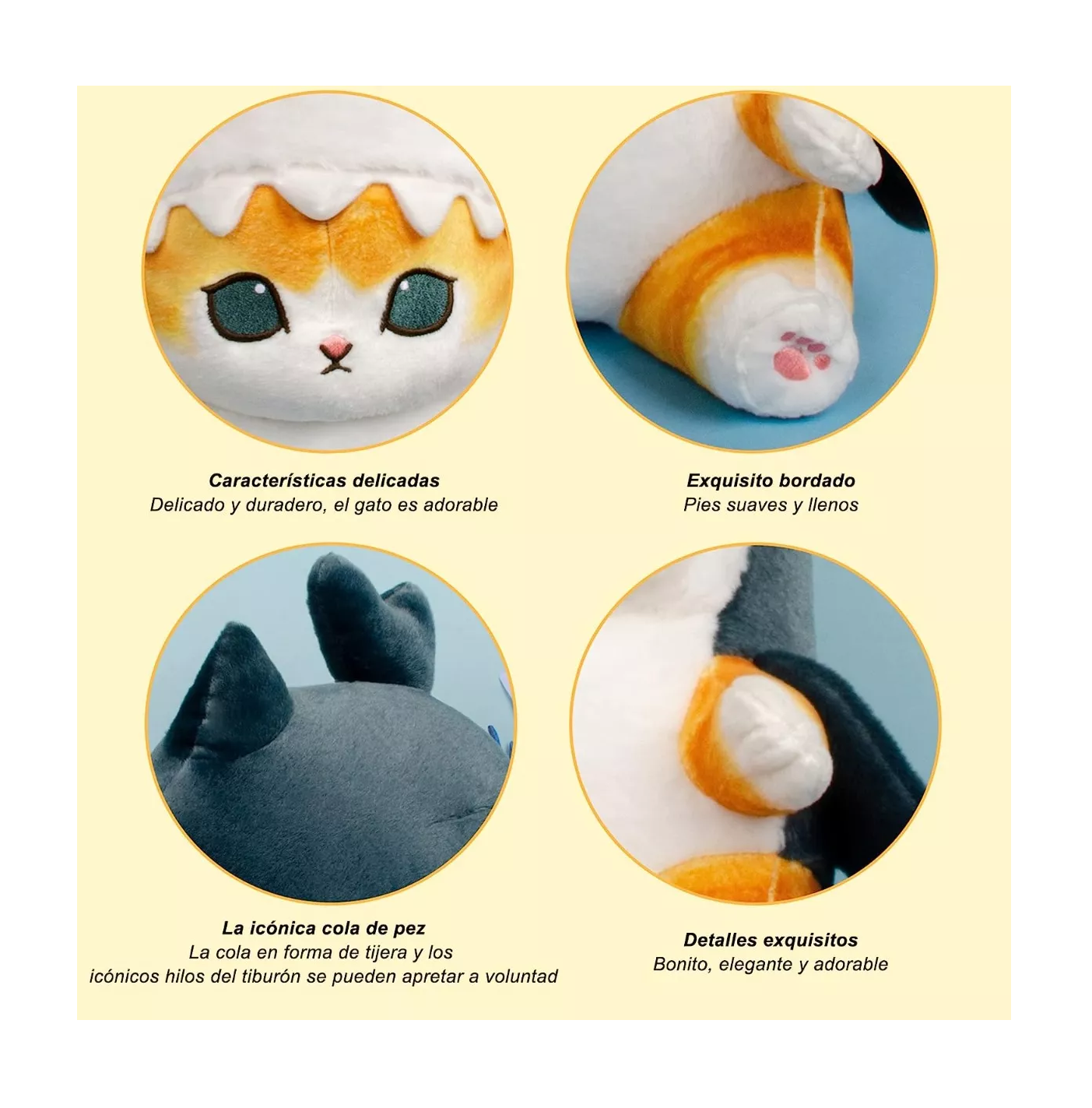 Foto 5 pulgar | Gato de Peluche con Disfraz Belug  13 cm