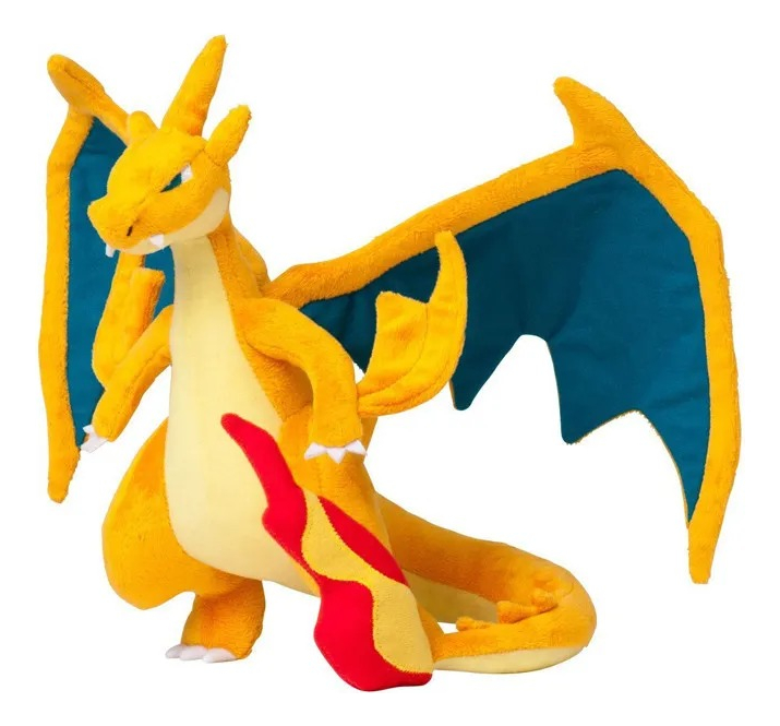 Peluche Pokémon Mega Charizard Amarillo