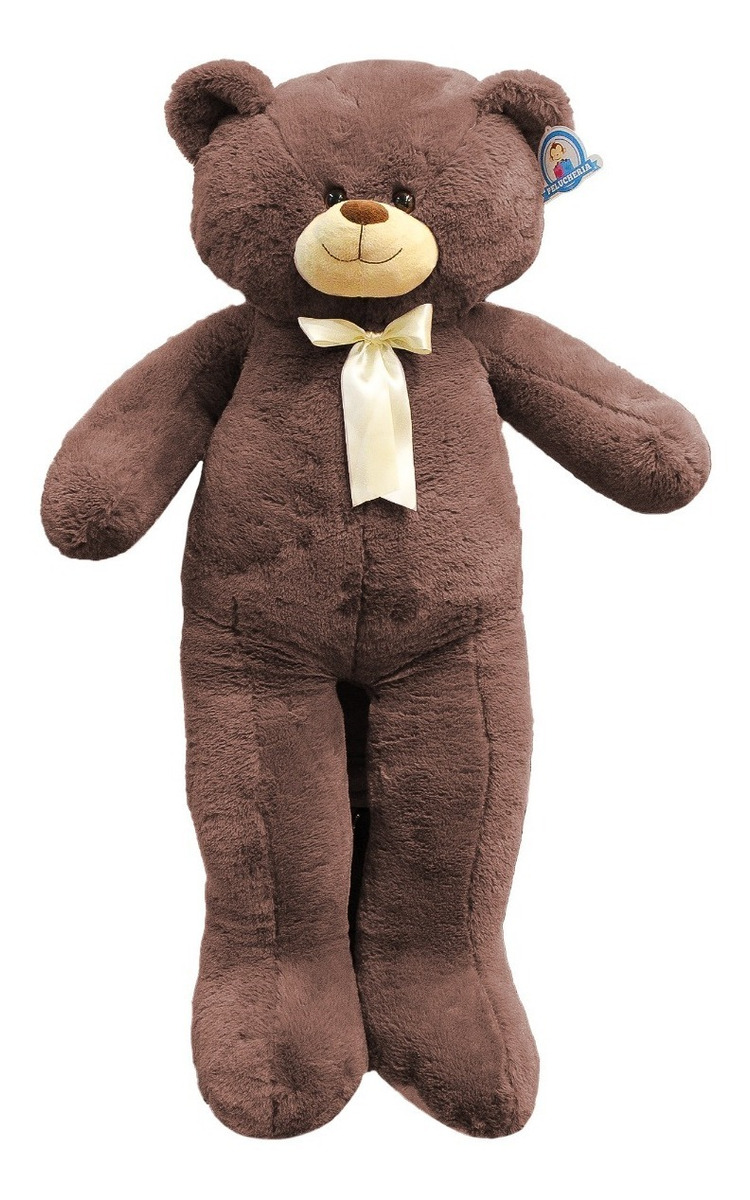 Oso De Peluche 1.10 Metros Grande Gigante Jumbo Pelucheria, Latte, Marrón