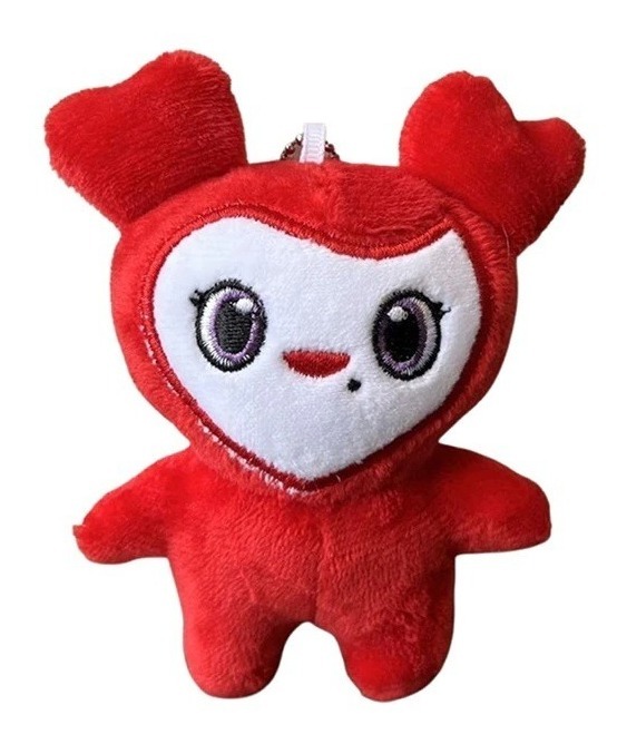 Foto 2 pulgar | Peluche Llavero Colgante Twice Lovely Kpop Korea, Rojo