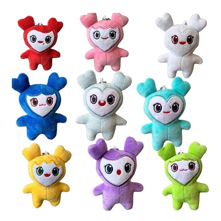 Foto 3 pulgar | Peluche Llavero Colgante Twice Lovely Kpop Korea, Rojo