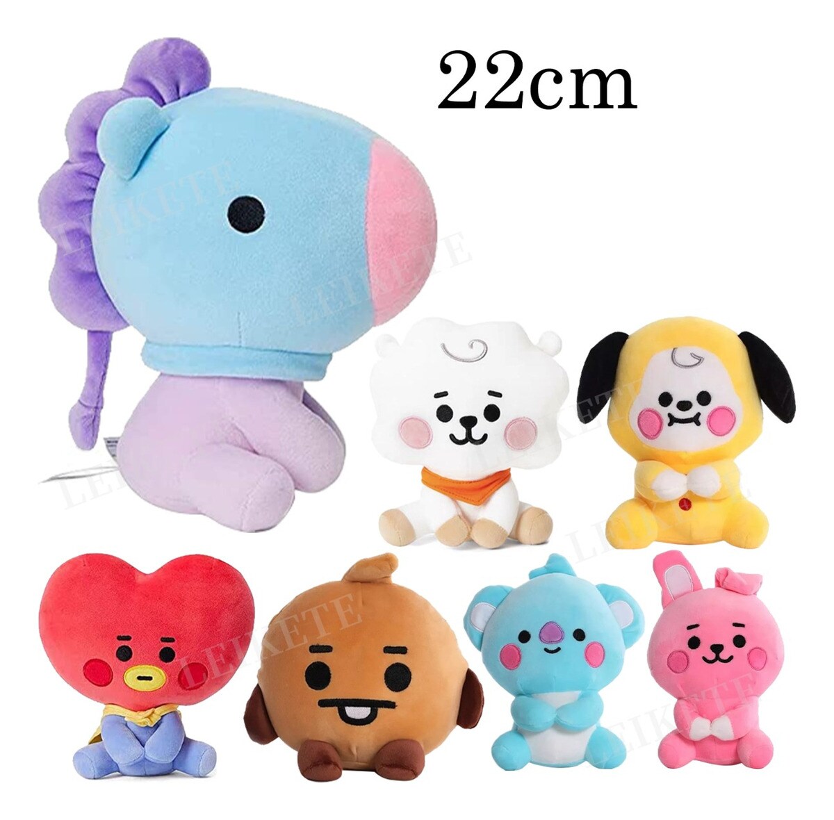 Bt21 Peluche 7 Tipos Grande 22cm Purpura Coppel