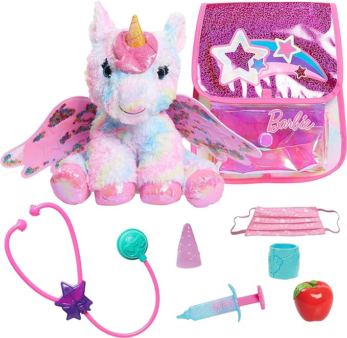 Peluche de Unicornio Barbie Dreamtopia Doctor 8 Piezas