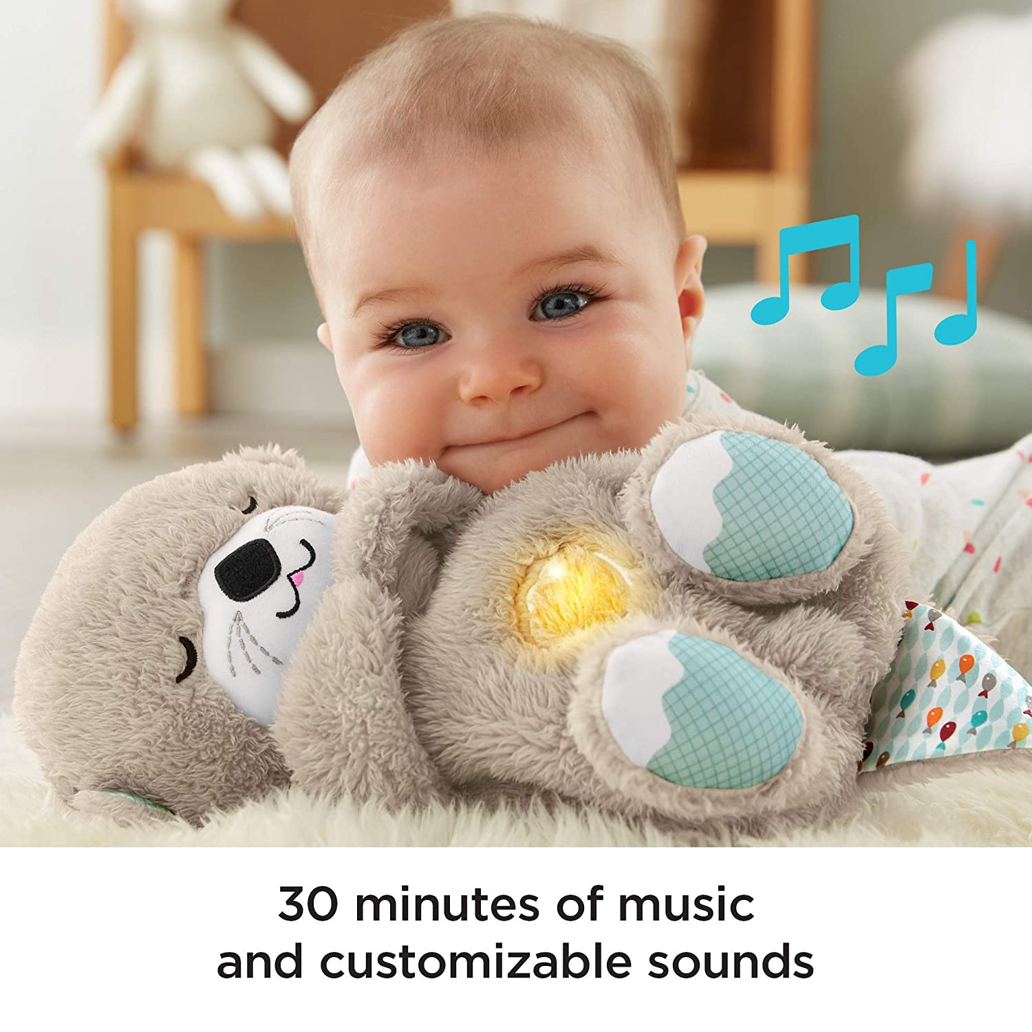 Foto 5 pulgar | Nutria de Peluche Fisher-Price Abrazable con Sonido -Venta Internacional