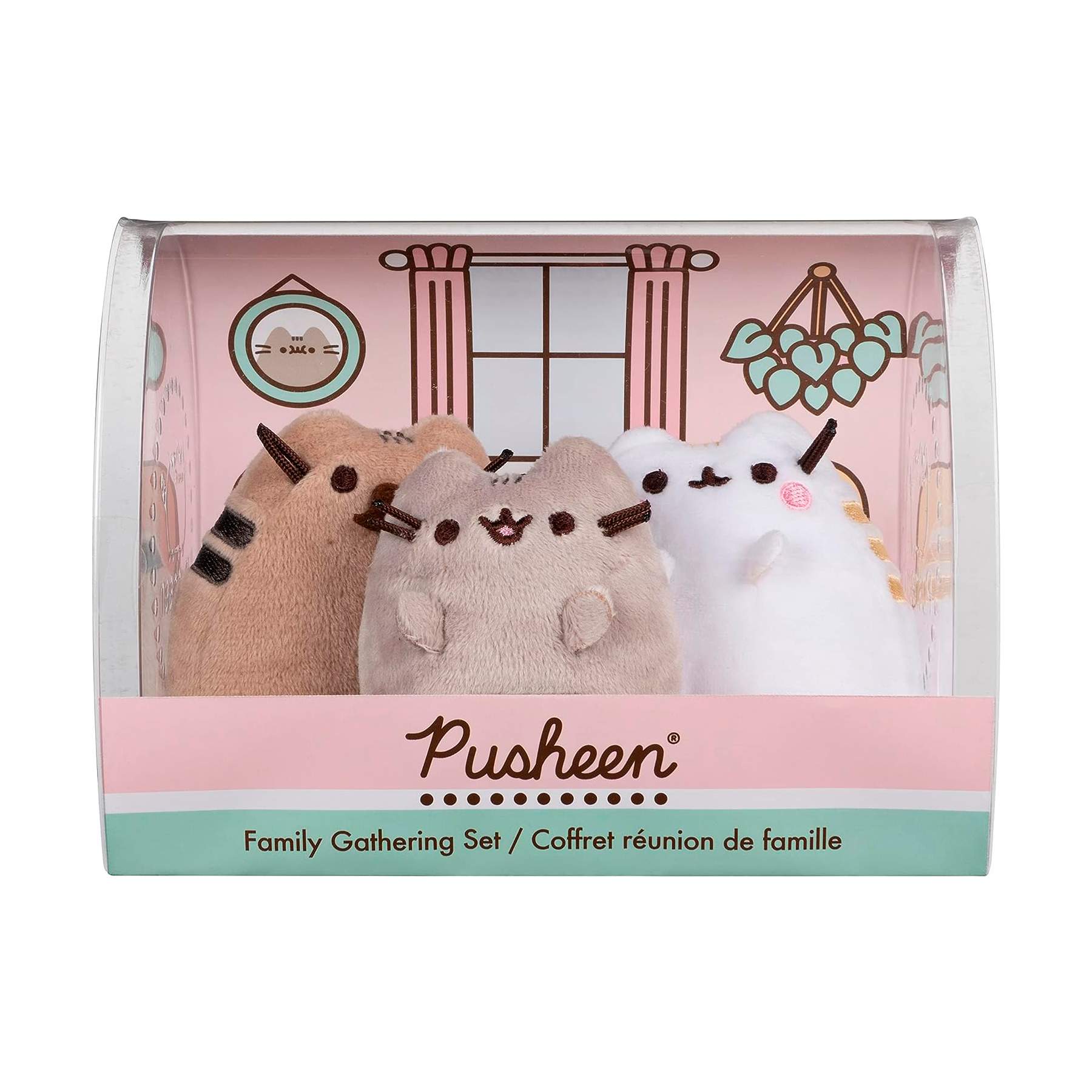 Set de Peluches Familia Pusheen Mamá y Papá Pusheen Cat Gund