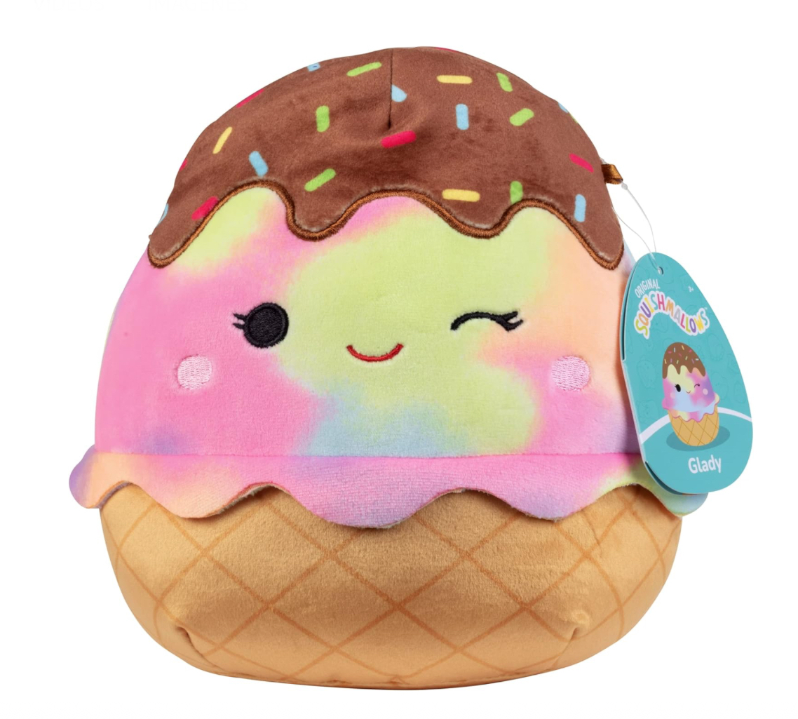 Peluche Squishmallow Glady The Rainbow Ice Cream