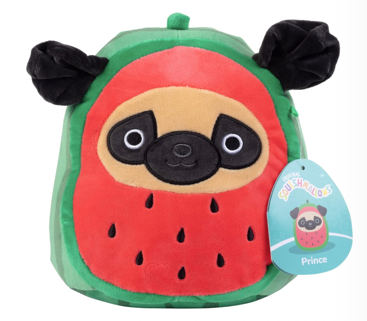 Peluche Squishmallow The Watermelon Pug