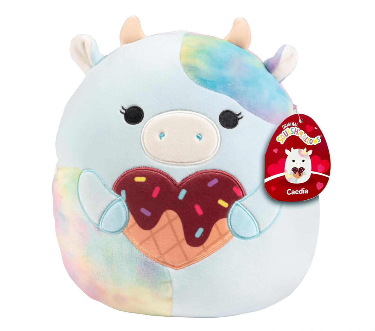 Peluche Squishmallow Caedia La Vaca Azul