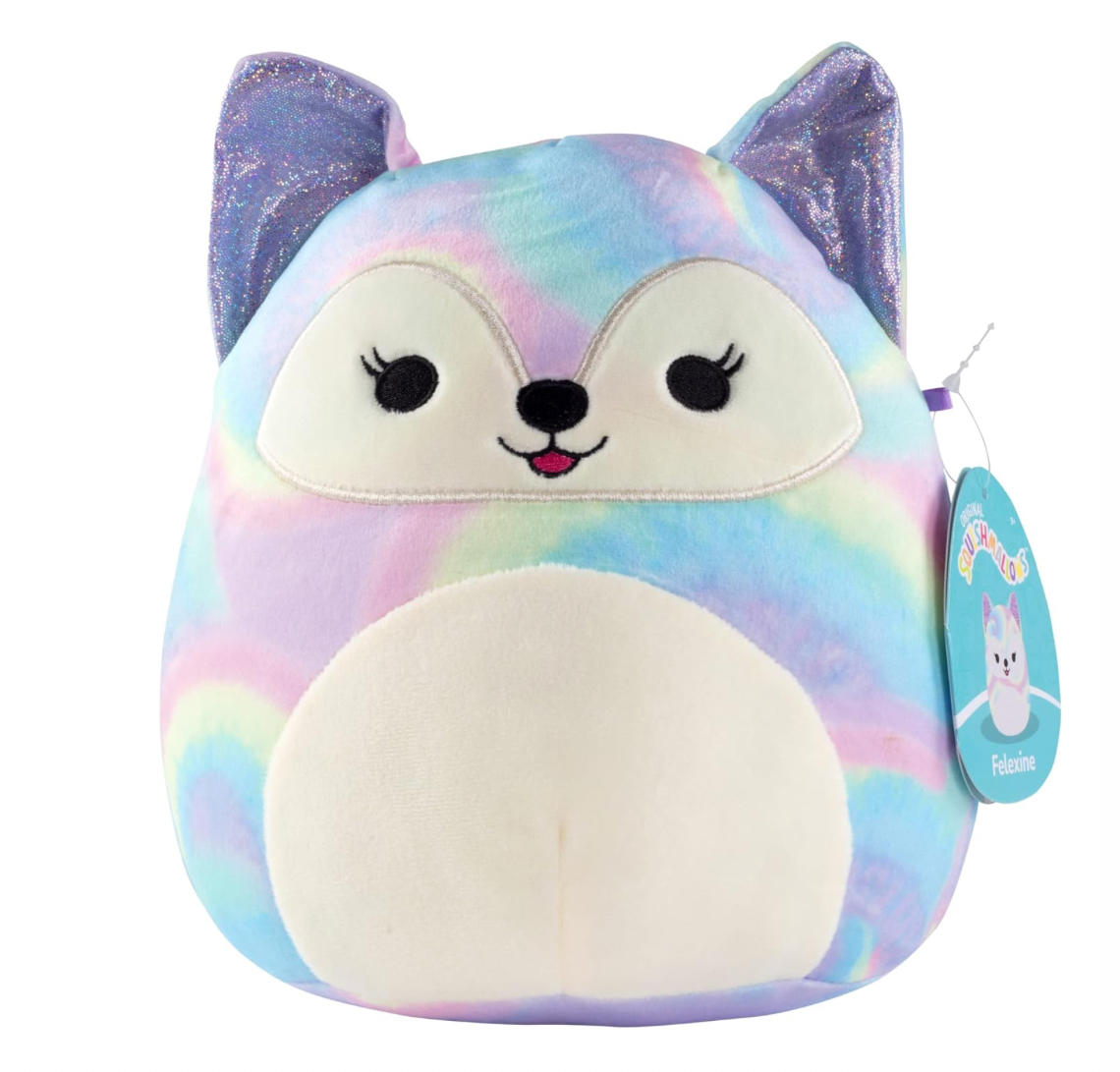 Peluche Squishmallow Zorro Arcoíris