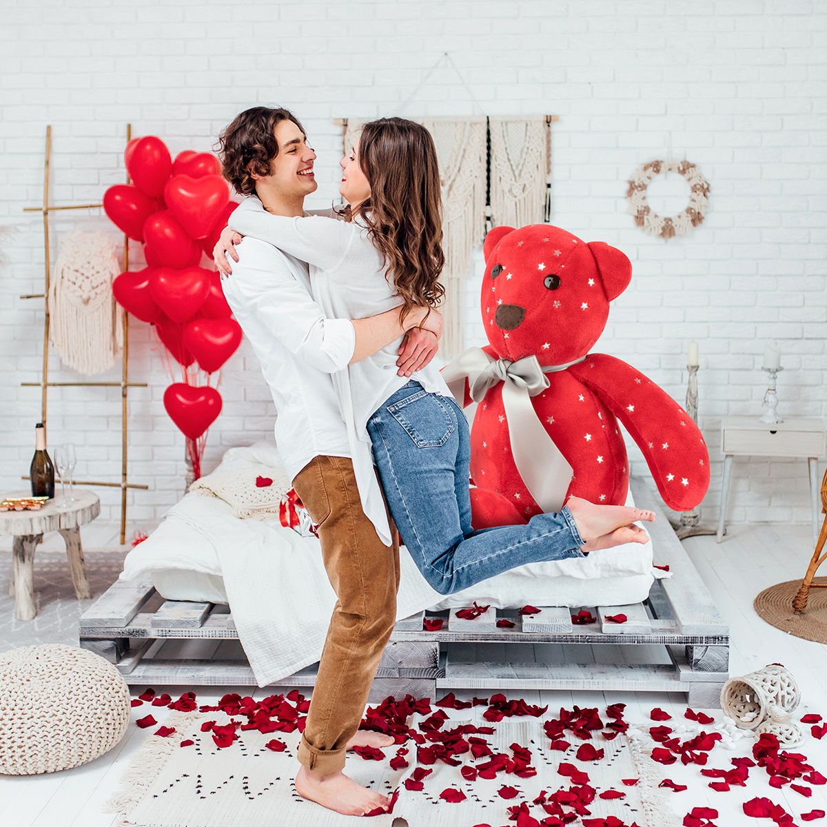 Foto 3 pulgar | Oso Peluche  San Valentín 140 cm Tv Ofertas Color rojo regalo para Cualquier Ocasión