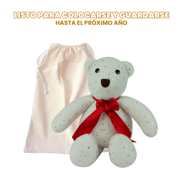 Foto 5 pulgar | Oso Peluche  San Valentín 40 cm Tv Ofertas Color blanco regalo para Cualquier Ocasión