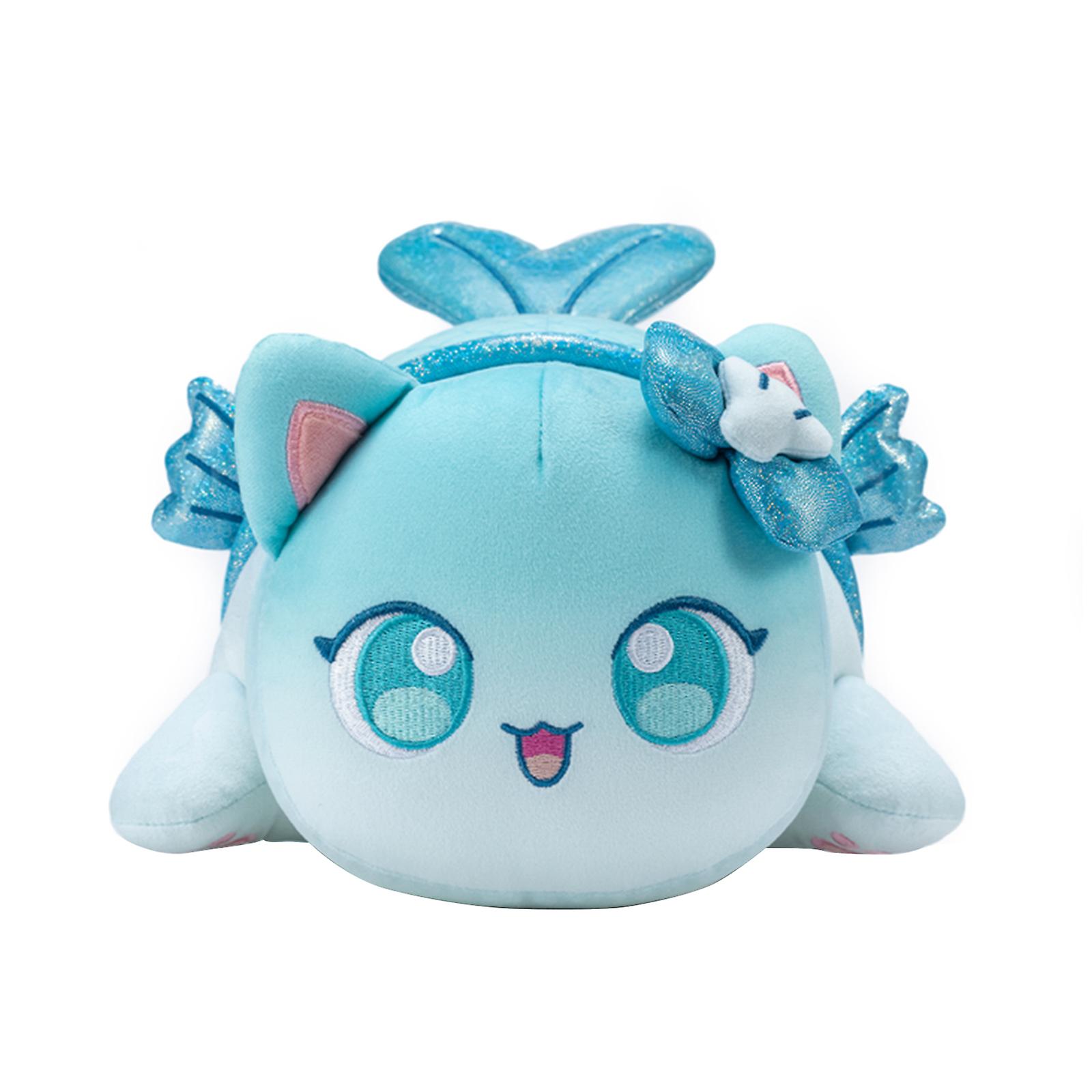 Foto 3 pulgar | Venta Internacional - Peluche Aphmau Meemeows Sirena, Gato Sorpresa, 25 Cm, Azul