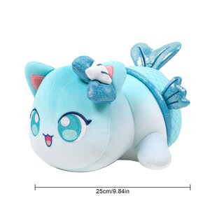 Foto 5 | Venta Internacional - Peluche Aphmau Meemeows Sirena, Gato Sorpresa, 25 Cm, Azul