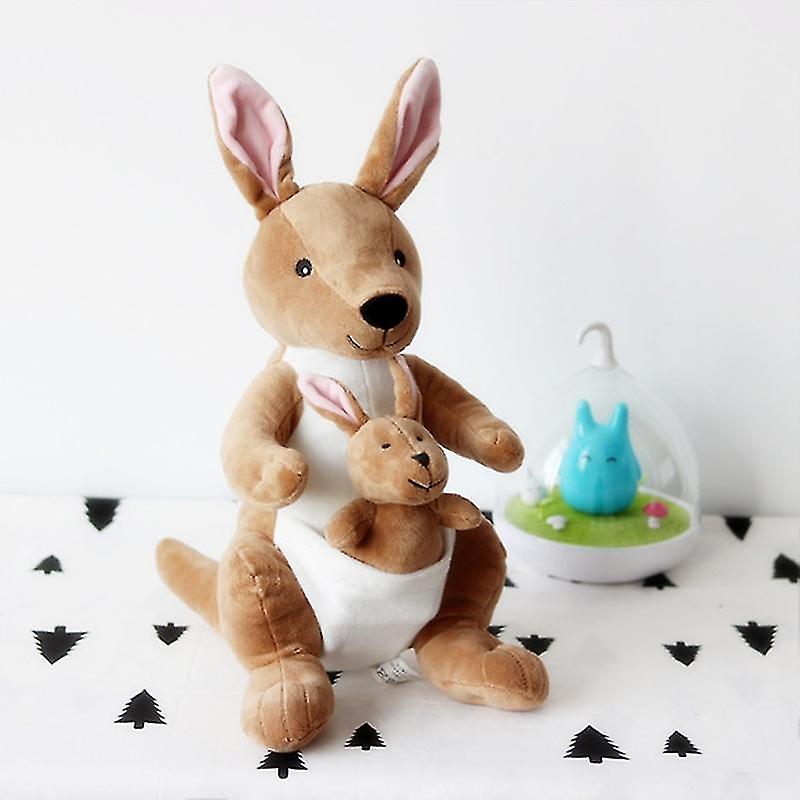 Venta Internacional - Peluche Bonito Canguro M Y Niño De 26 Cm Y 36 Cm