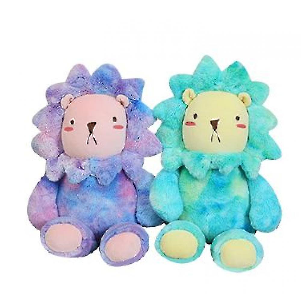 Foto 6 pulgar | Venta Internacional - Muñeca De Peluche Con Forma De León Teñida Anudada, Regalo De Cumpleaños Para Niños