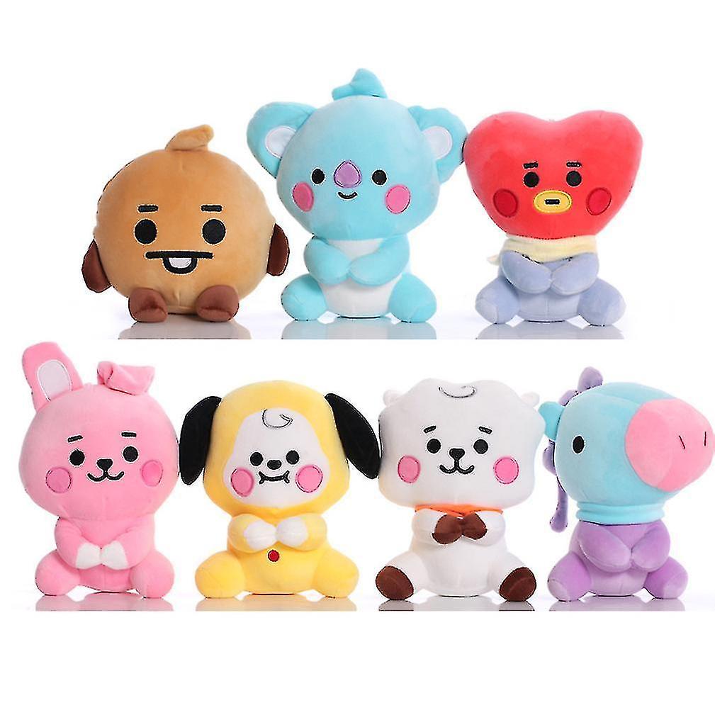 Foto 2 pulgar | Venta Internacional - Set De Juguetes De Peluche Kpop Bts, 7 Unidades, Linda Figura De Peluche